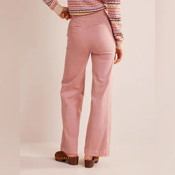 NWT Boden Sailor Wide Leg Pants in Pink - Picture 4 of 13